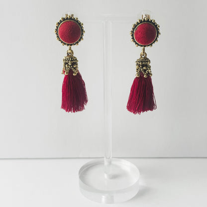 Vintage Women Velvet Earrings