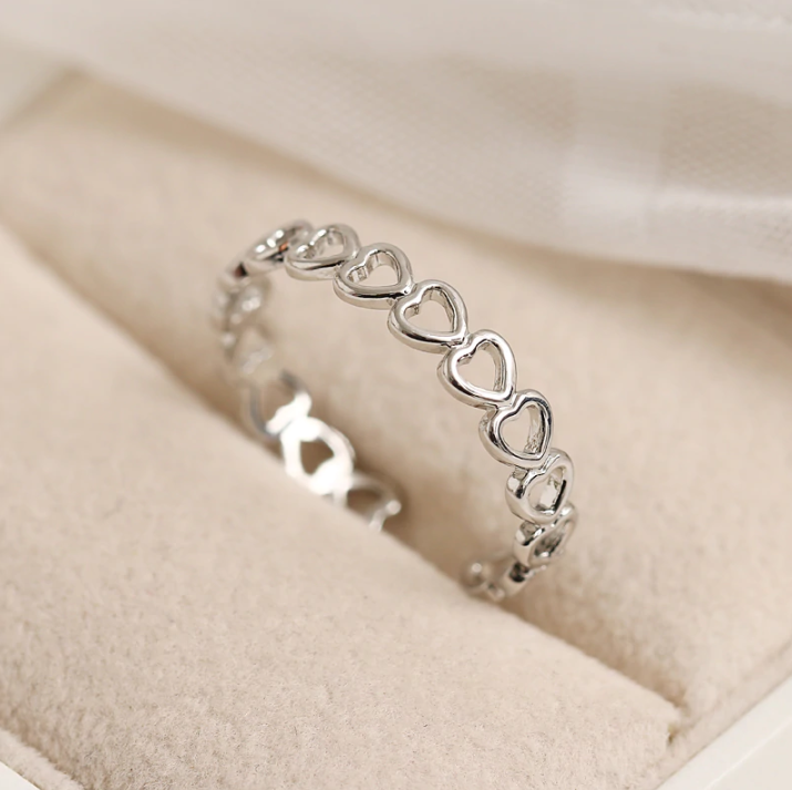 Heart Shape Adjustable Open Ring